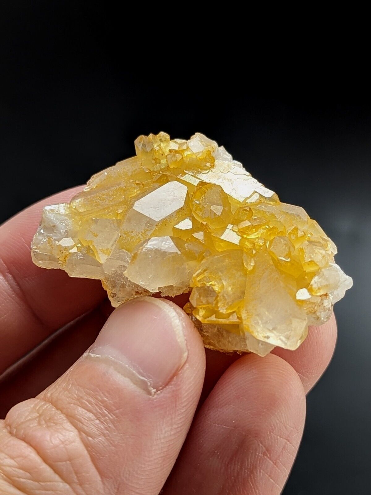 Unique Quartz Crystal Floater - Garland County Arkansas w/ natural iridescence - Collectibles:Rocks Fossils &