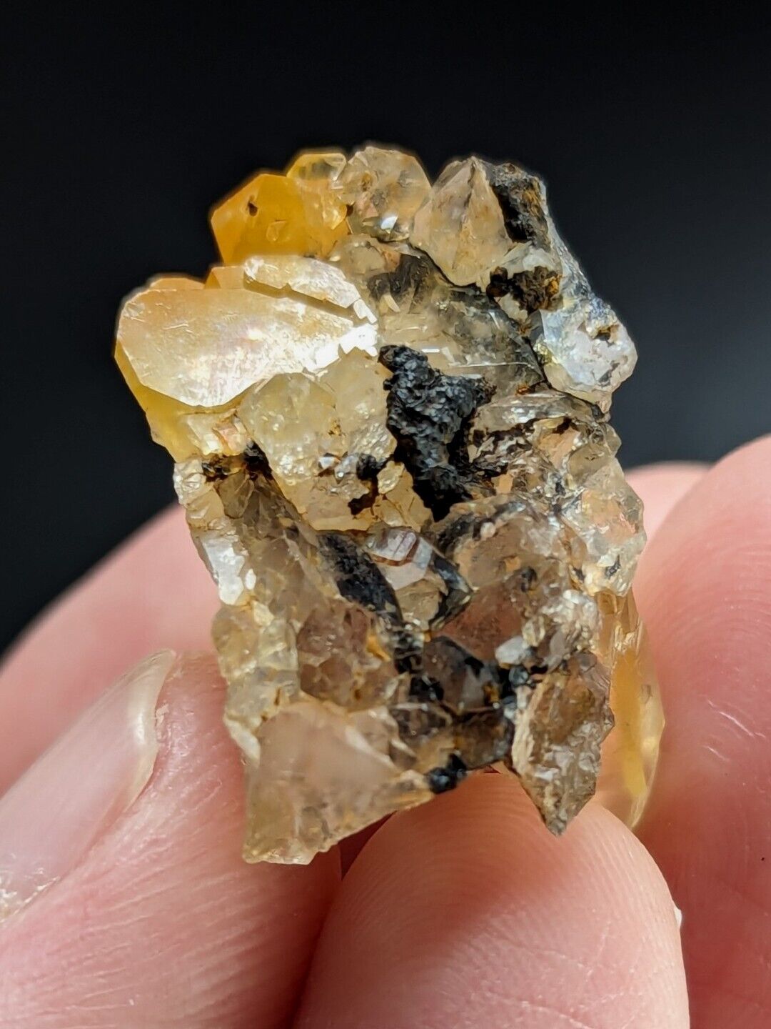 Unique Quartz Crystal Floater - Garland County Arkansas w/ natural iridescence - Collectibles:Rocks Fossils &