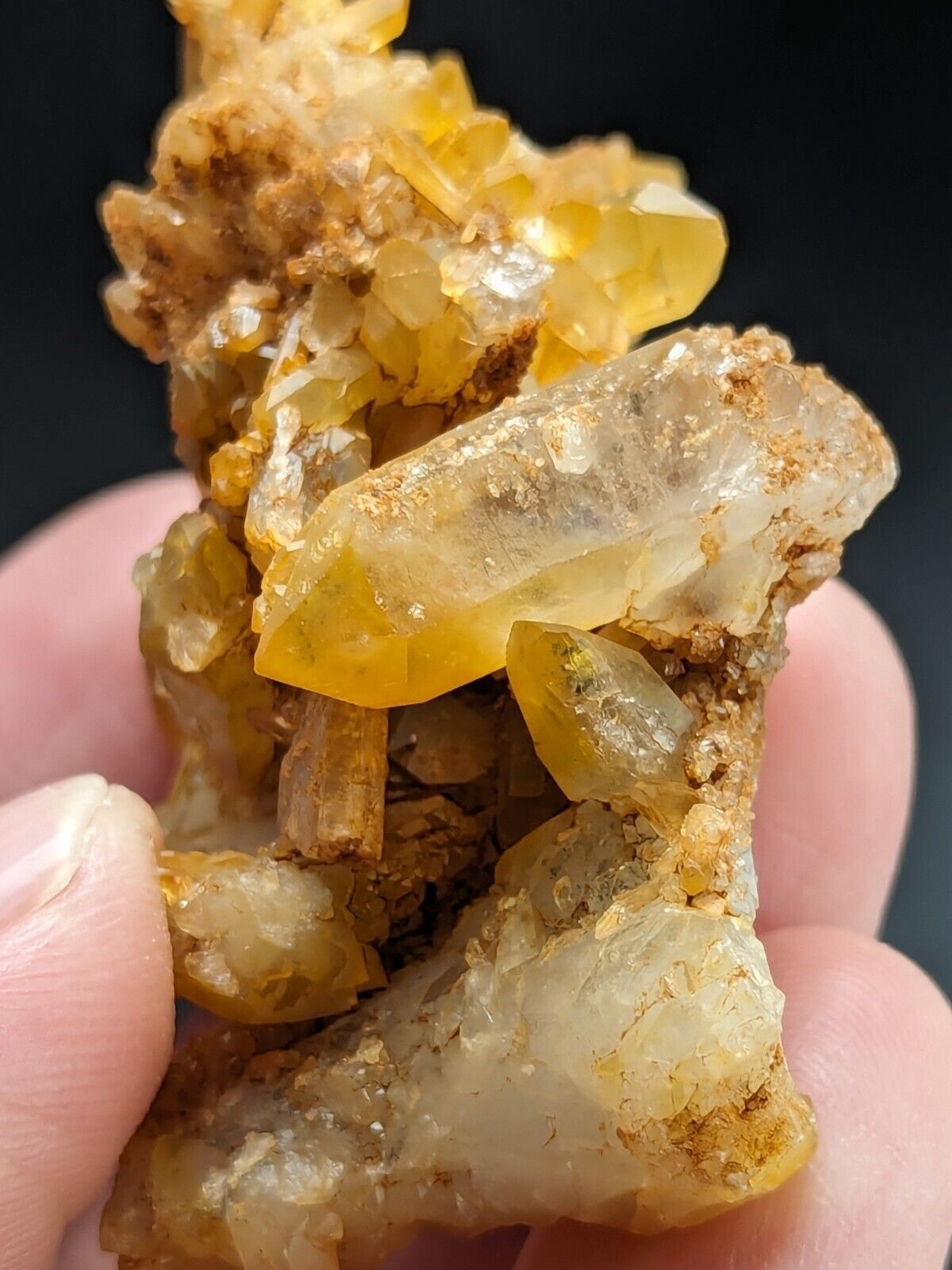 Unique Quartz Crystal Floater - Garland County Arkansas w/ natural iridescence - Collectibles:Rocks Fossils &