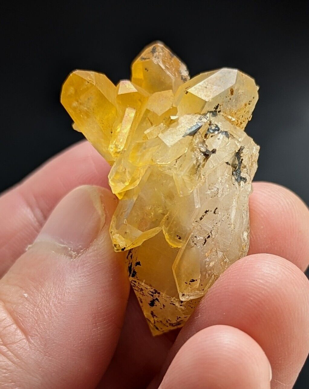 Unique Quartz Crystal Floater - Garland County Arkansas w/ natural iridescence - Collectibles:Rocks Fossils &