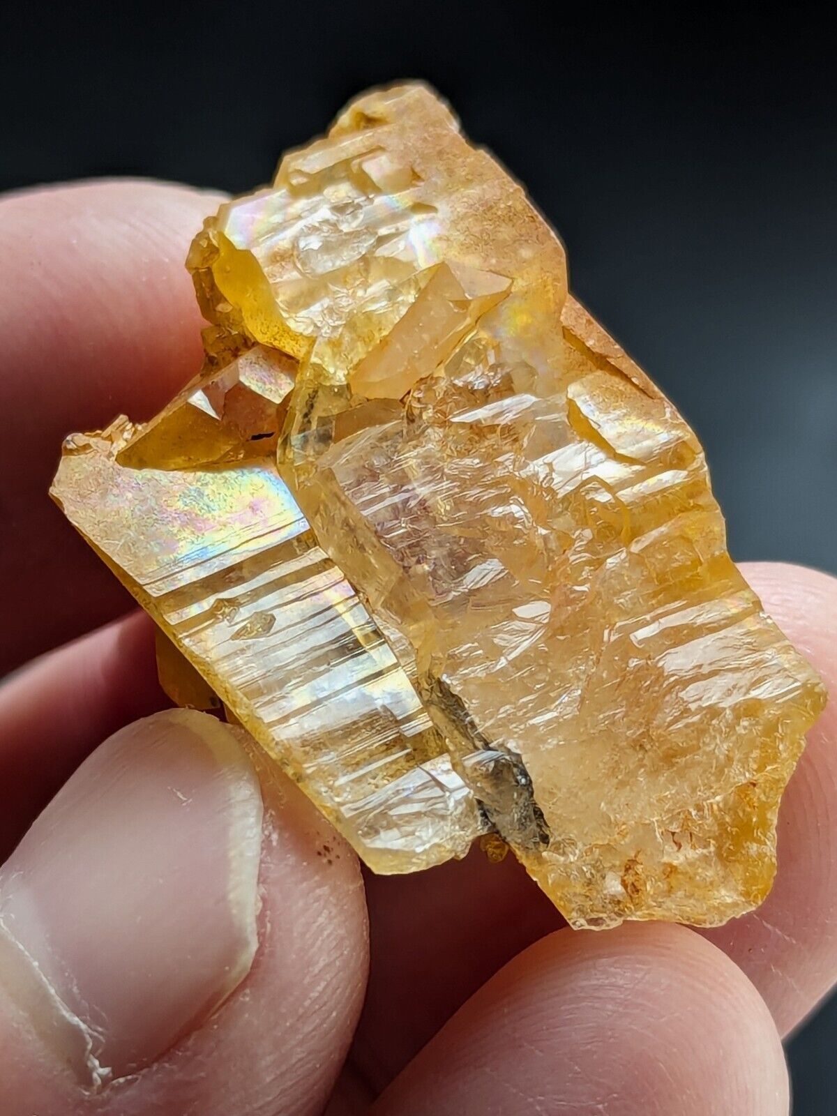 Unique Quartz Crystal Floater - Garland County Arkansas w/ natural iridescence - Collectibles:Rocks Fossils &