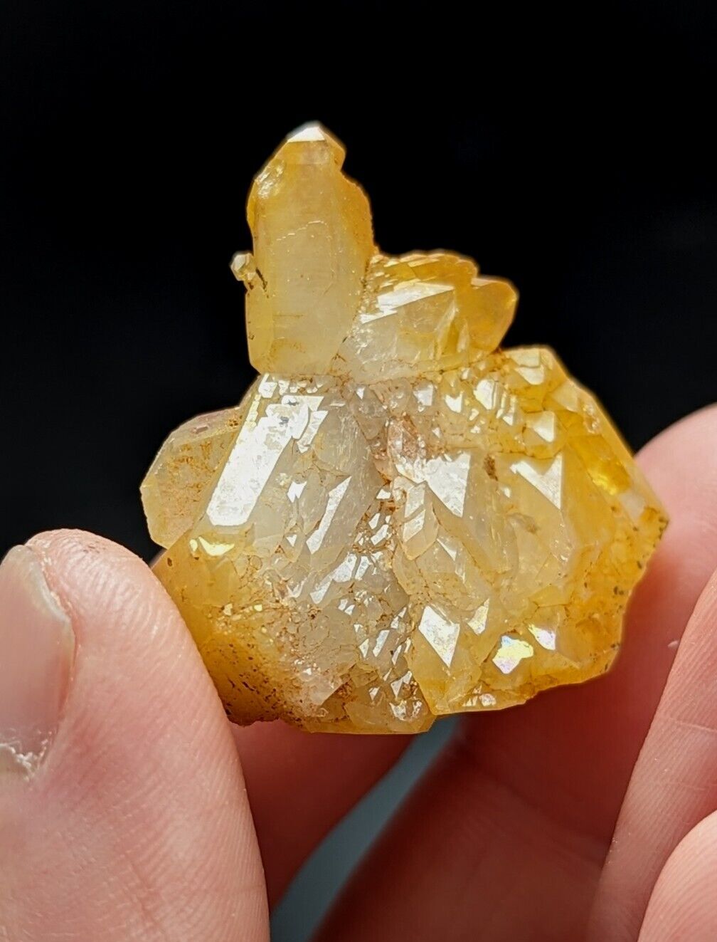 Unique Quartz Crystal Floater - Garland County Arkansas w/ natural iridescence - Collectibles:Rocks Fossils &
