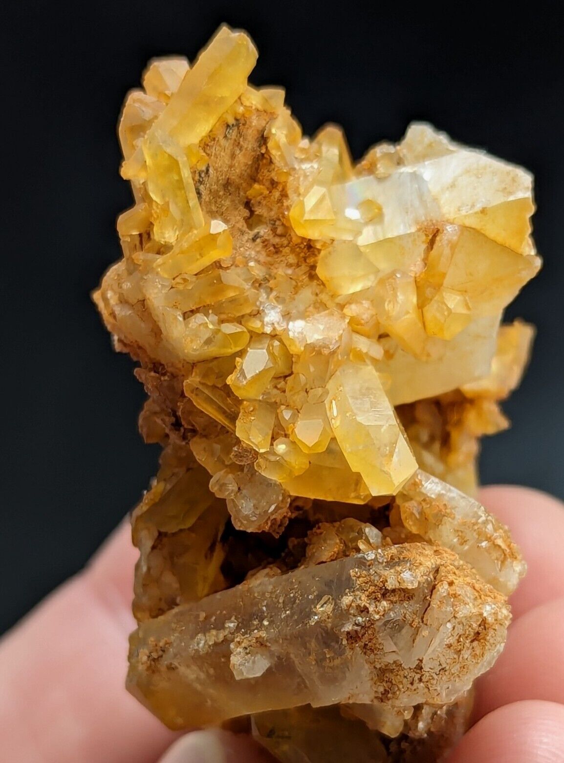Unique Quartz Crystal Floater - Garland County Arkansas w/ natural iridescence - Collectibles:Rocks Fossils &