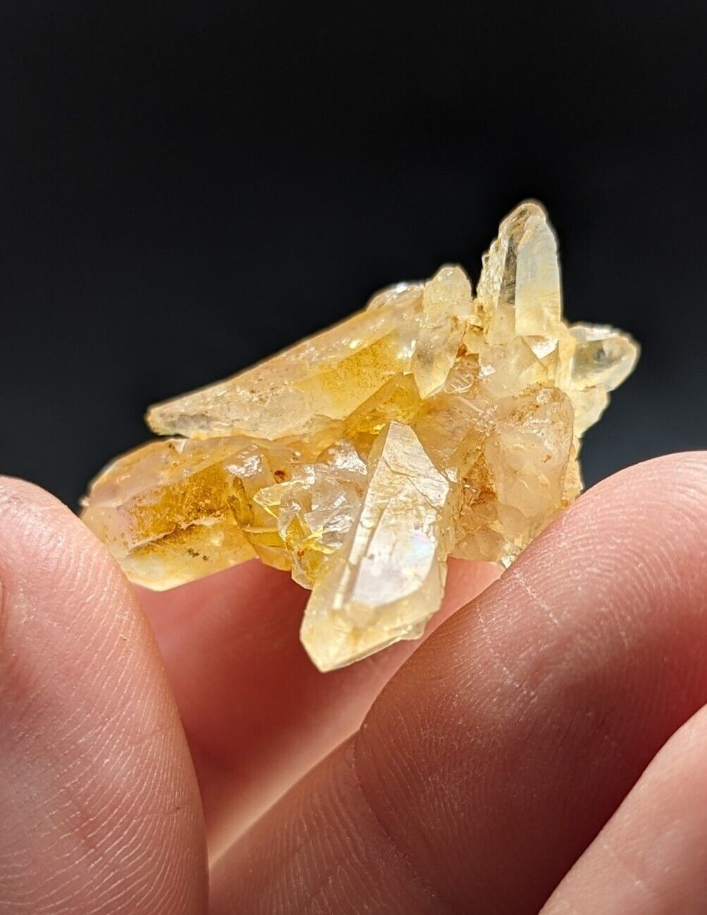 Unique Quartz Crystal Floater - Garland County Arkansas w/ natural iridescence - Collectibles:Rocks Fossils &
