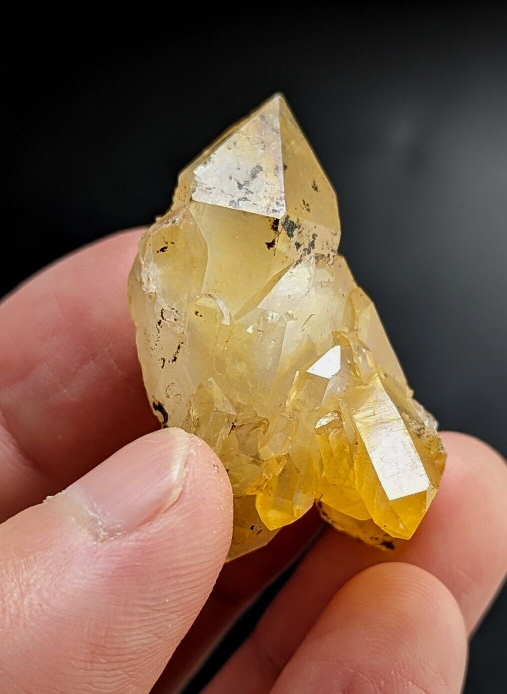 Unique Quartz Crystal Floater - Garland County Arkansas w/ natural iridescence - Collectibles:Rocks Fossils &