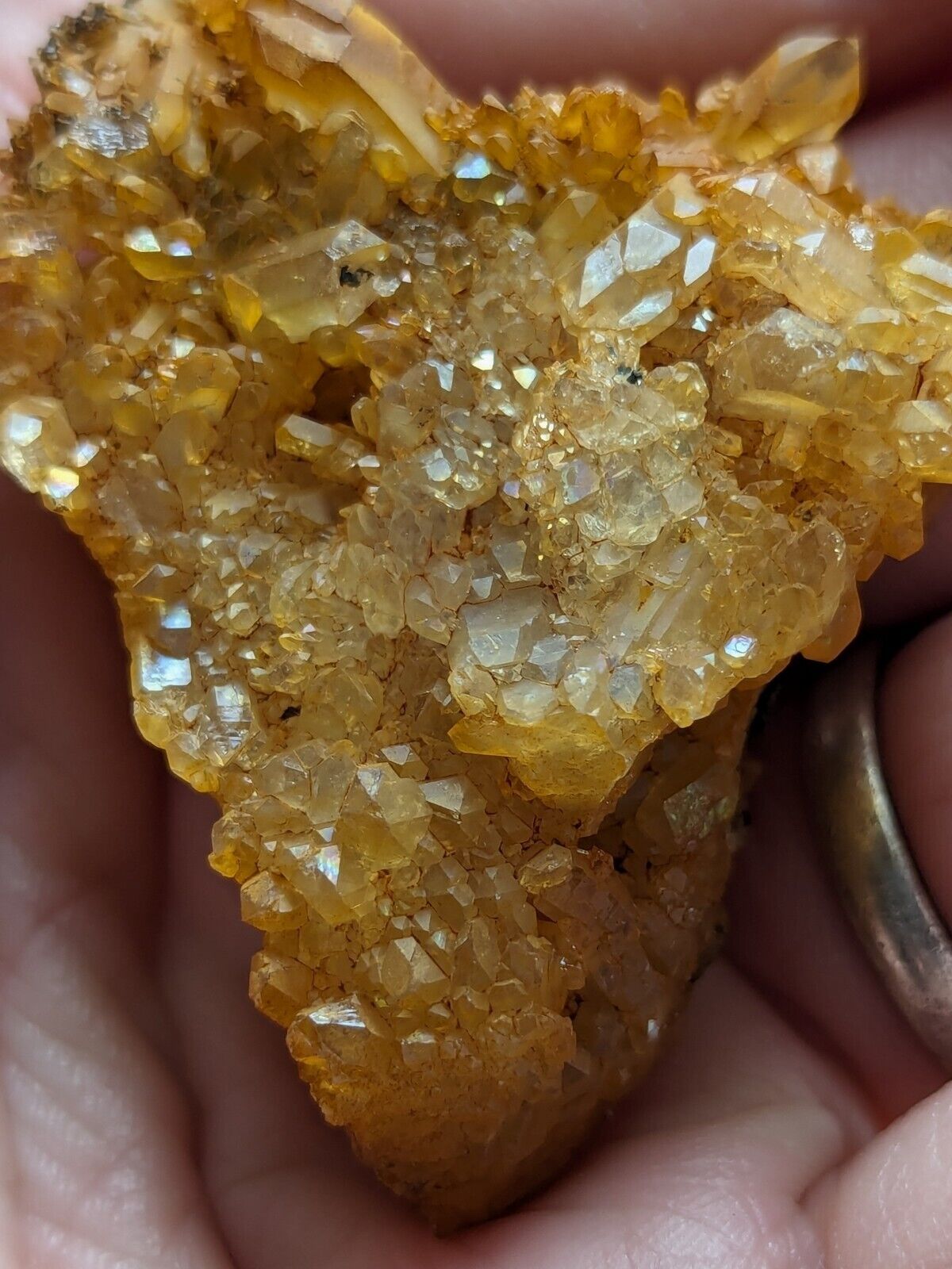 Unique Quartz Crystal Floater - Garland County Arkansas w/ natural iridescence - Collectibles:Rocks Fossils &