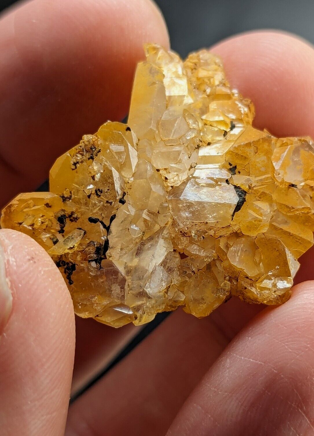 Unique Quartz Crystal Floater - Garland County Arkansas w/ natural iridescence - Collectibles:Rocks Fossils &