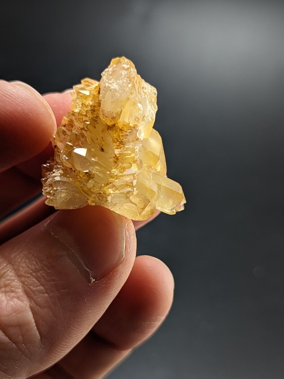 Unique Quartz Crystal Floater - Garland County Arkansas w/ natural iridescence - Collectibles:Rocks Fossils &