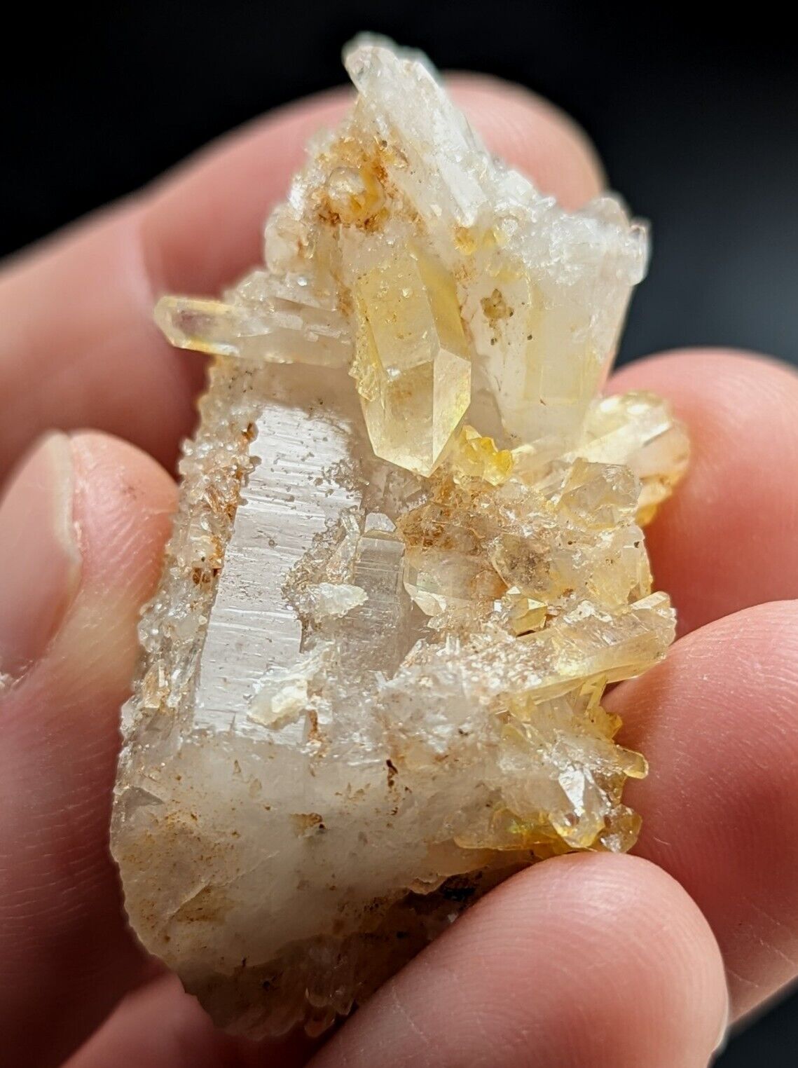 Unique Quartz Crystal Floater - Garland County Arkansas w/ natural iridescence - Collectibles:Rocks Fossils &