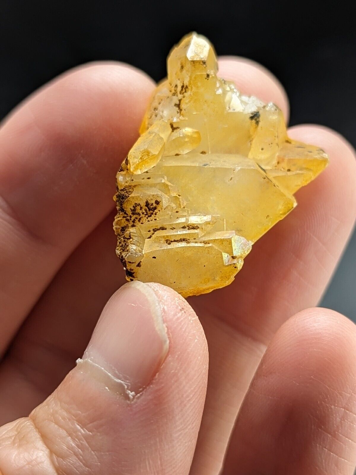 Unique Quartz Crystal Floater - Garland County Arkansas w/ natural iridescence - Collectibles:Rocks Fossils &