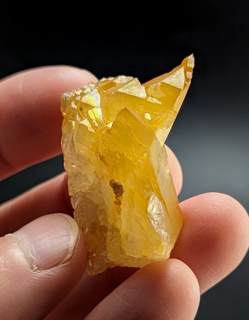 Unique Quartz Crystal Floater - Garland County Arkansas w/ natural iridescence - Collectibles:Rocks Fossils &
