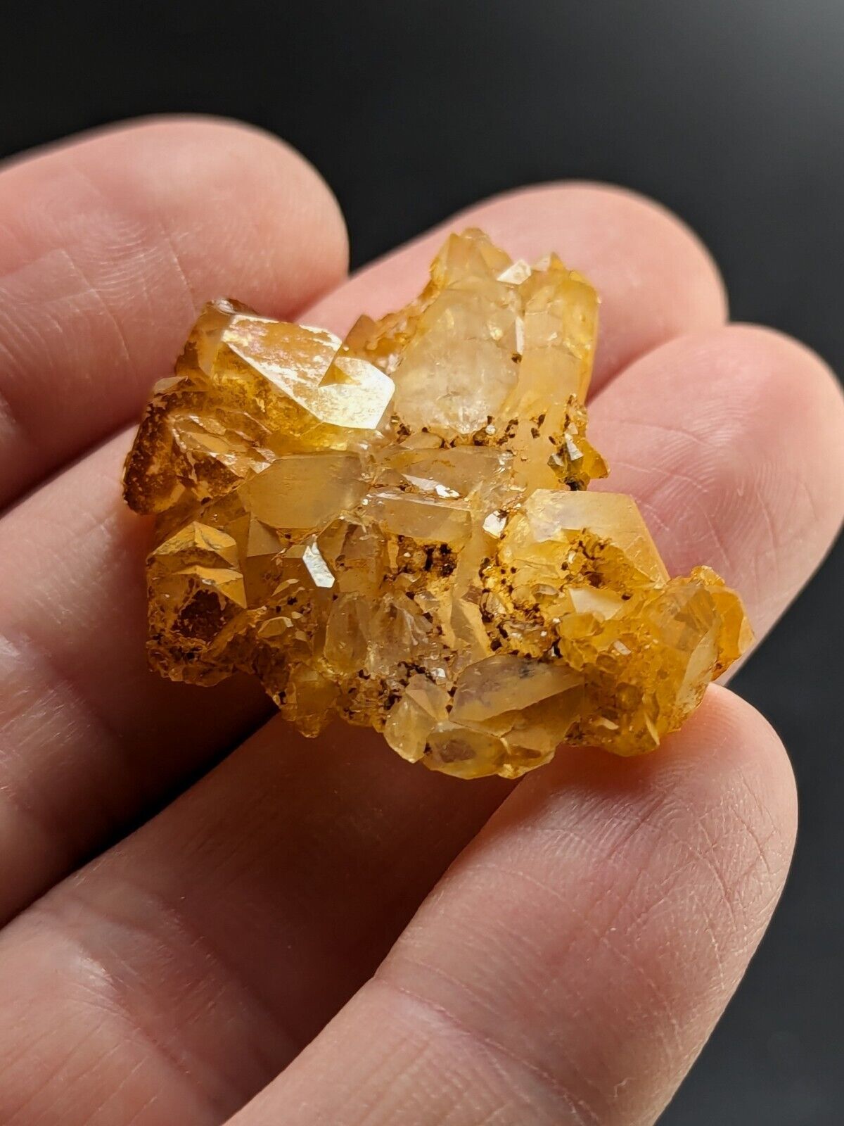 Unique Quartz Crystal Floater - Garland County Arkansas w/ natural iridescence - Collectibles:Rocks Fossils &