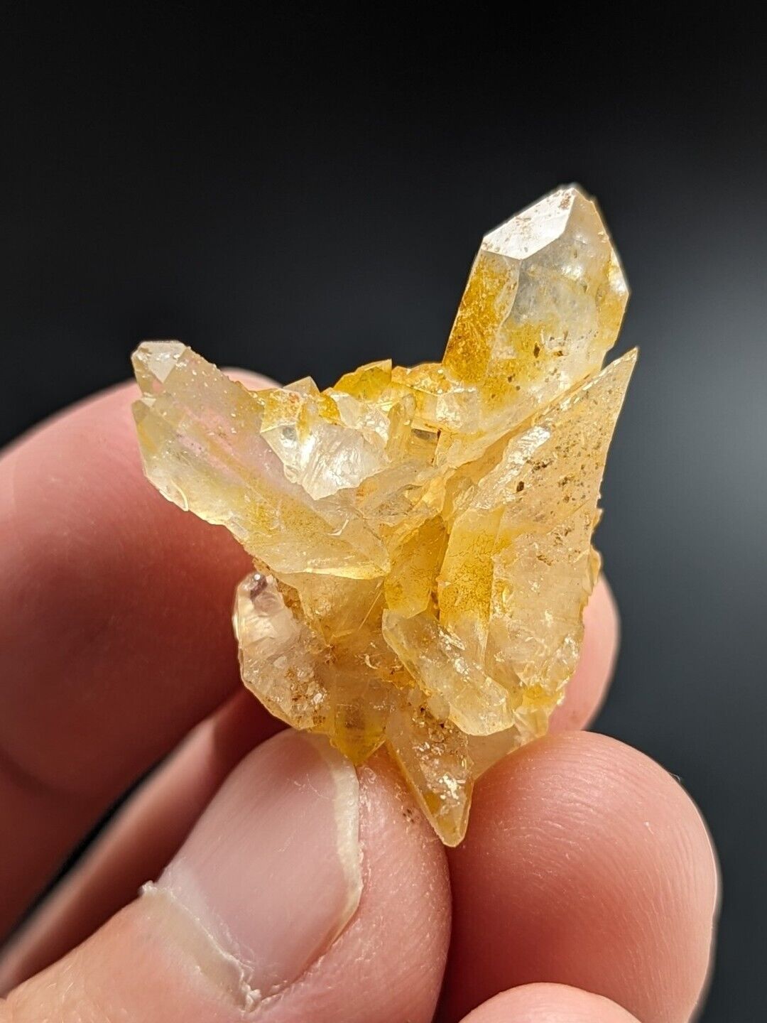 Unique Quartz Crystal Floater - Garland County Arkansas w/ natural iridescence - Collectibles:Rocks Fossils &