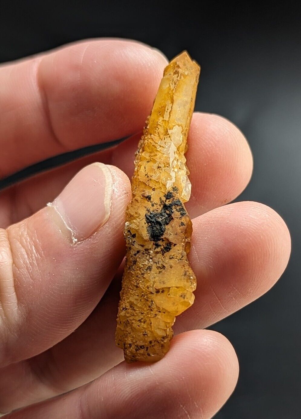 Unique Quartz Crystal Floater - Garland County Arkansas w/ natural iridescence - Collectibles:Rocks Fossils &
