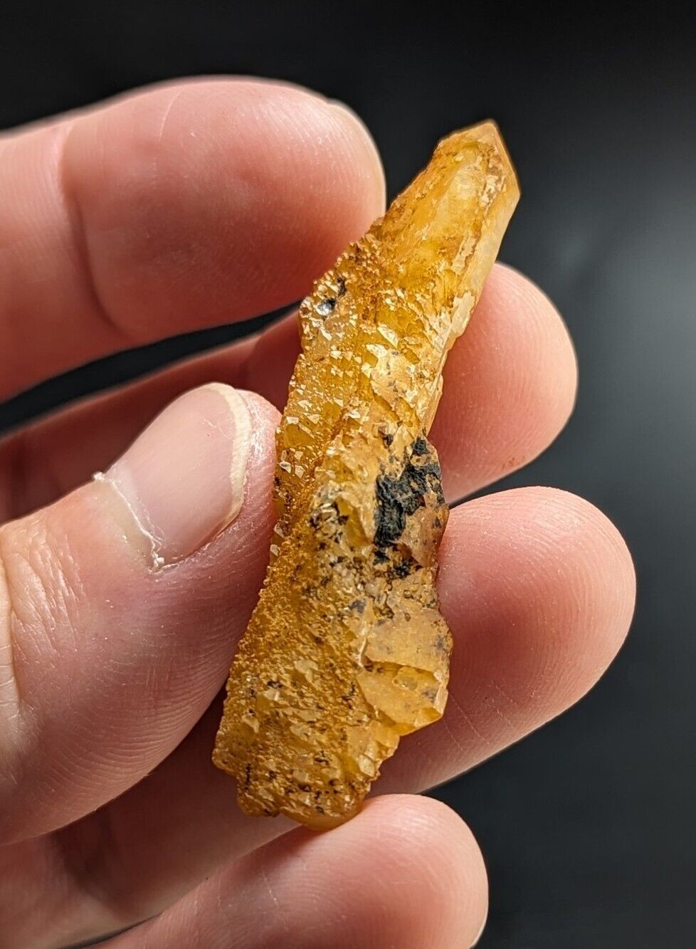 Unique Quartz Crystal Floater - Garland County Arkansas w/ natural iridescence - Collectibles:Rocks Fossils &