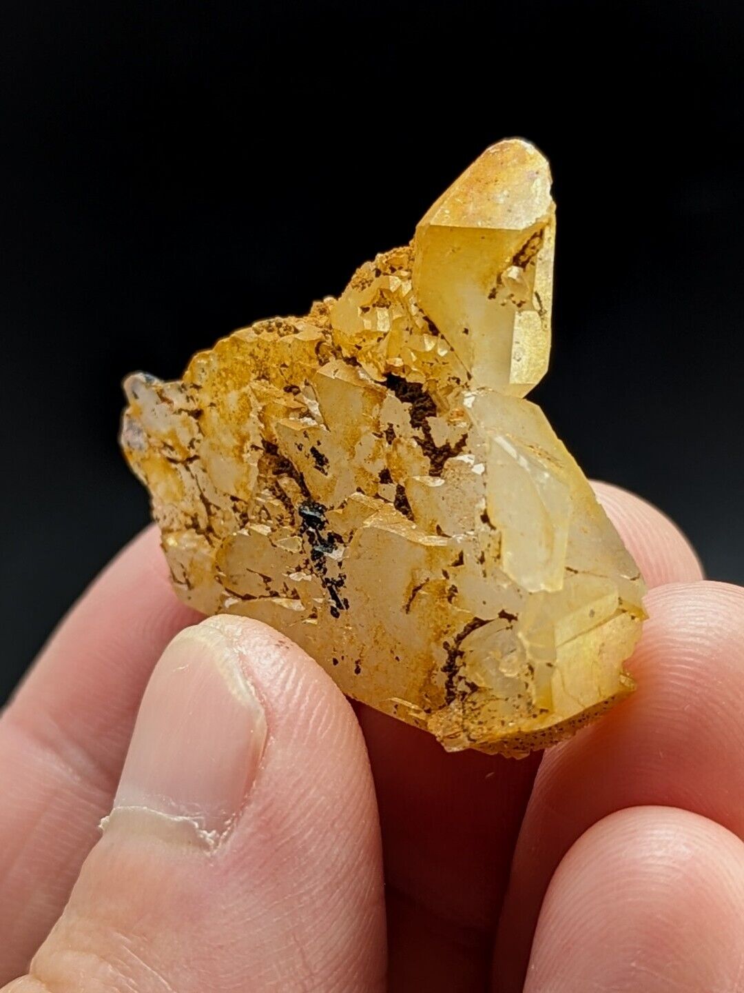 Unique Quartz Crystal Floater - Garland County Arkansas w/ natural iridescence - Collectibles:Rocks Fossils &