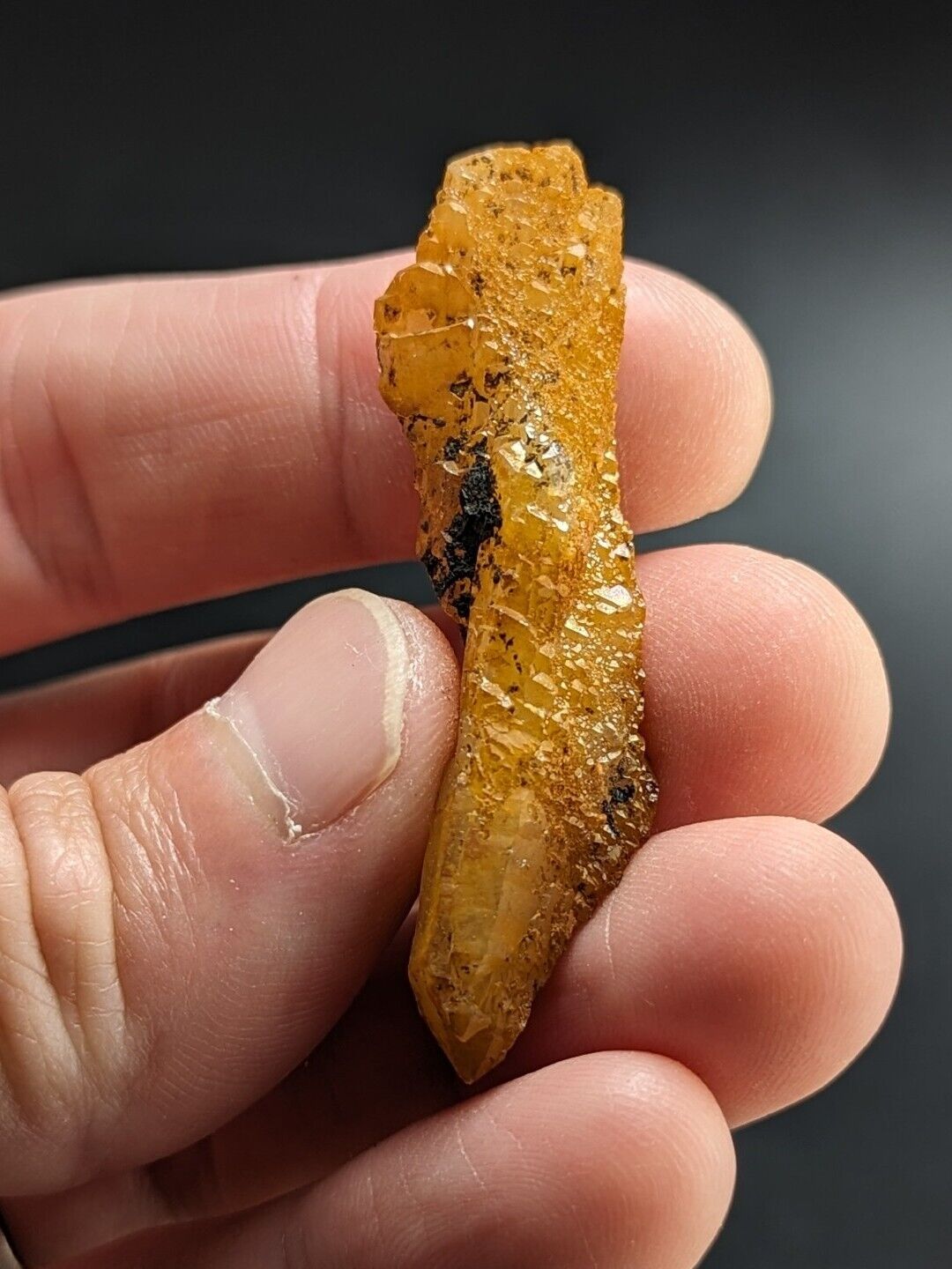 Unique Quartz Crystal Floater - Garland County Arkansas w/ natural iridescence - Collectibles:Rocks Fossils &