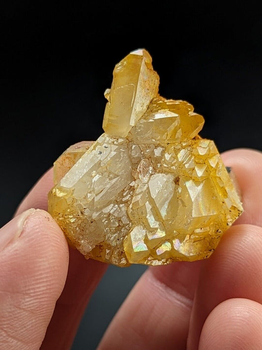 Unique Quartz Crystal Floater - Garland County Arkansas w/ natural iridescence - Collectibles:Rocks Fossils &
