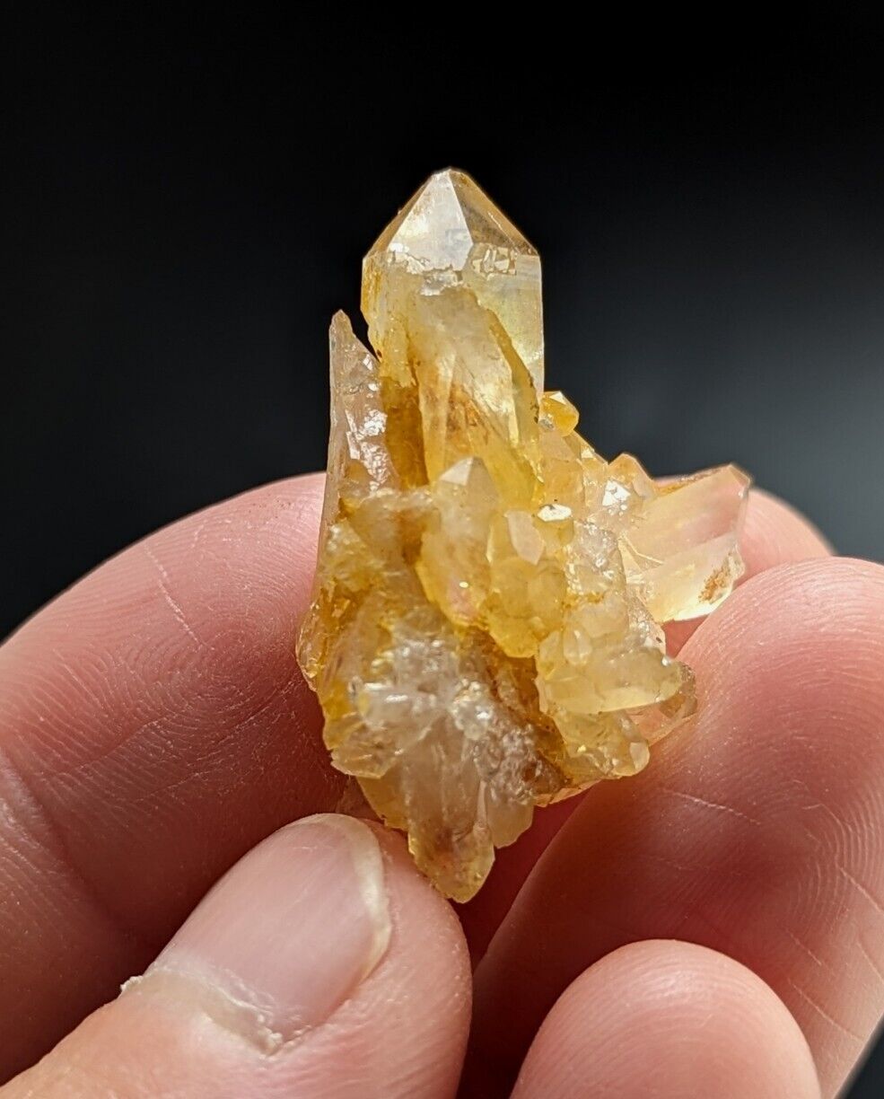 Unique Quartz Crystal Floater - Garland County Arkansas w/ natural iridescence - Collectibles:Rocks Fossils &