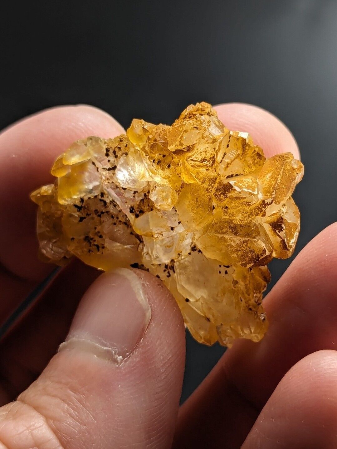 Unique Quartz Crystal Floater - Garland County Arkansas w/ natural iridescence - Collectibles:Rocks Fossils &