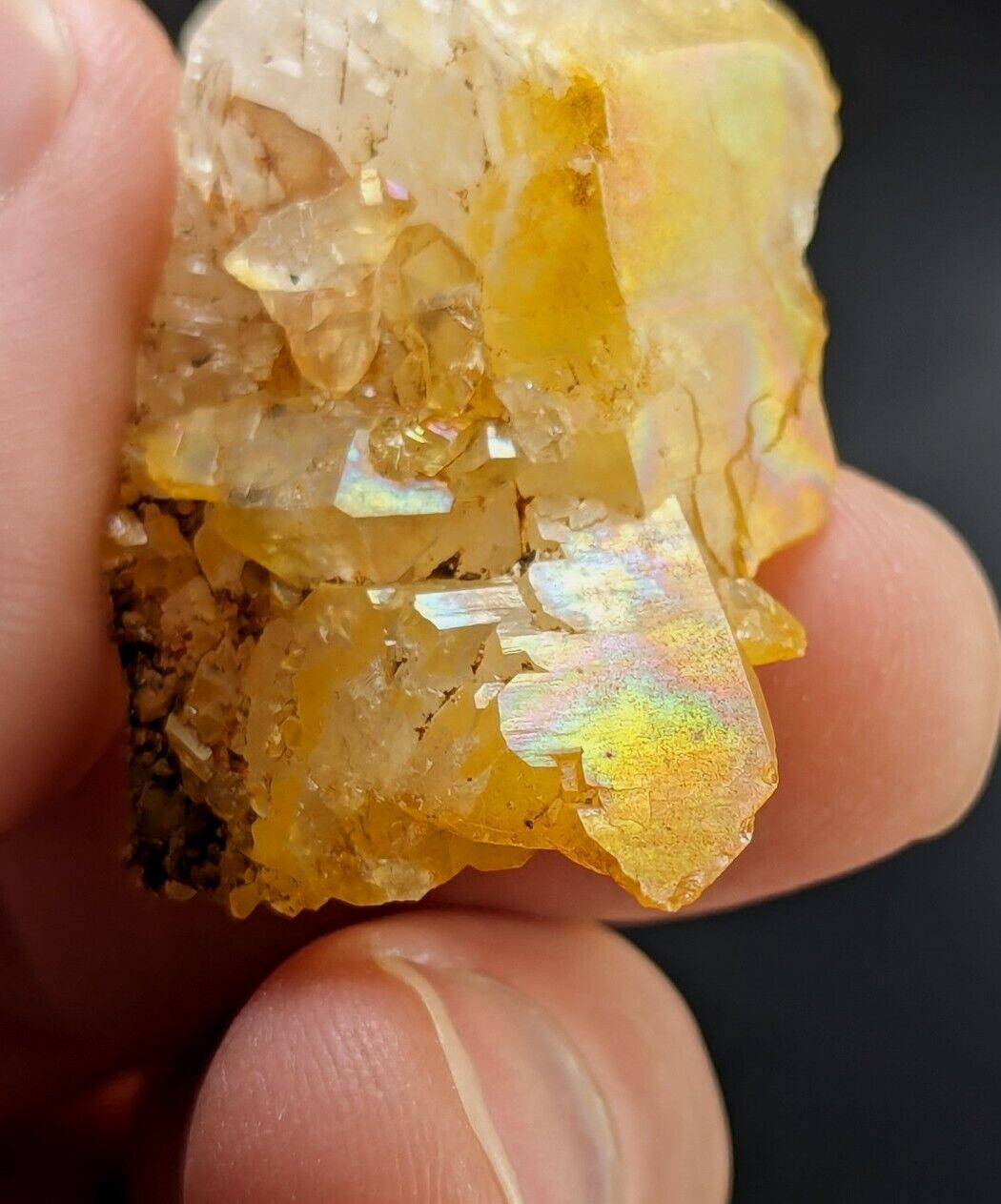 Unique Quartz Crystal Floater - Garland County Arkansas w/ natural iridescence - Collectibles:Rocks Fossils &