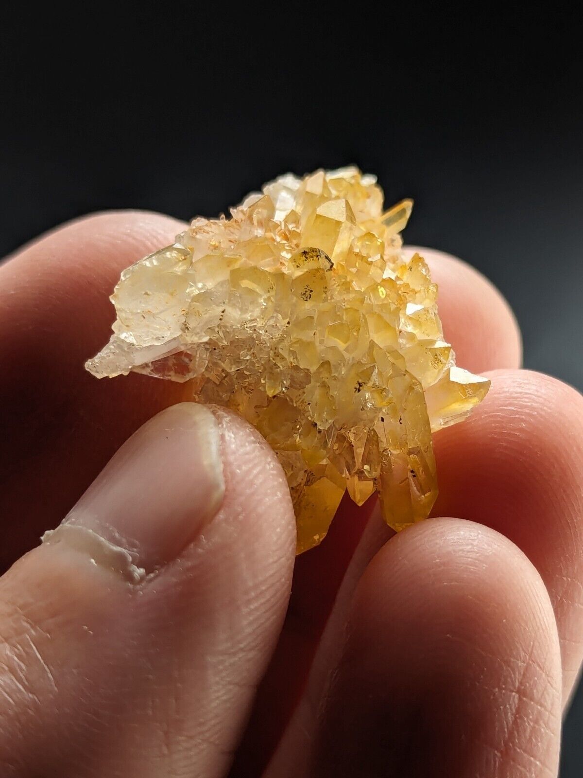 Unique Quartz Crystal Floater - Garland County Arkansas w/ natural iridescence - Collectibles:Rocks Fossils &