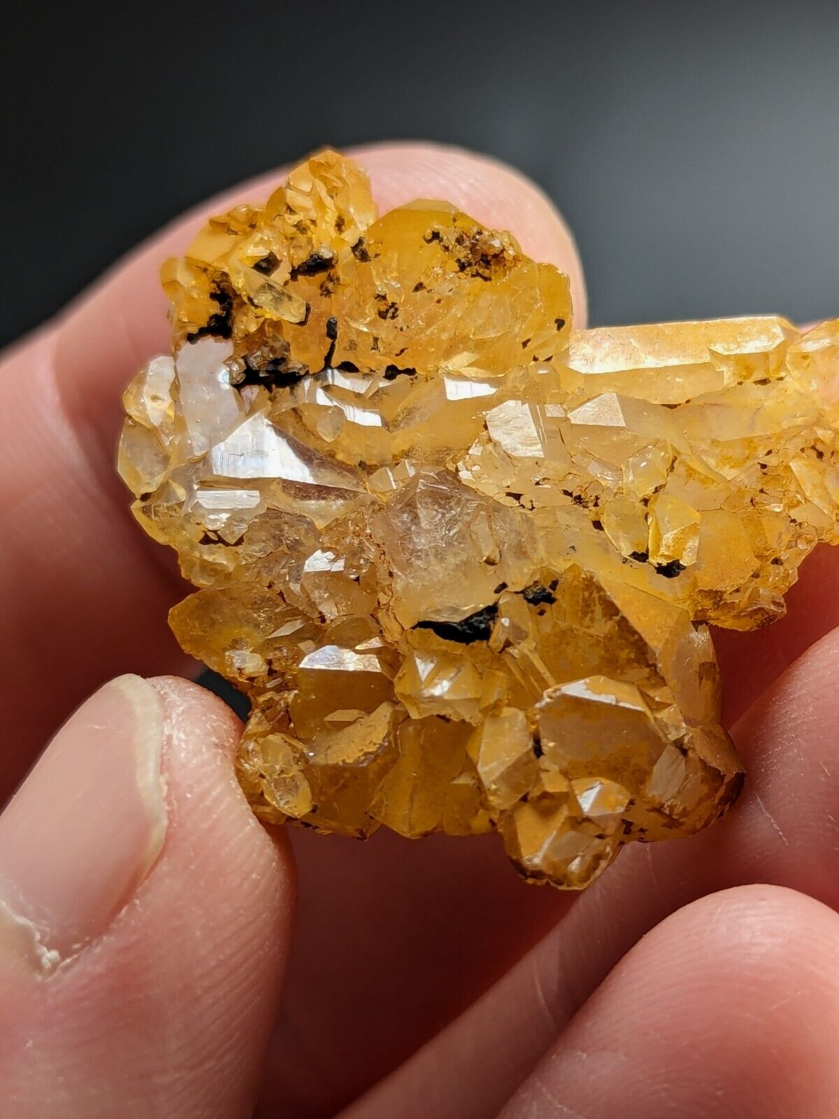 Unique Quartz Crystal Floater - Garland County Arkansas w/ natural iridescence - Collectibles:Rocks Fossils &