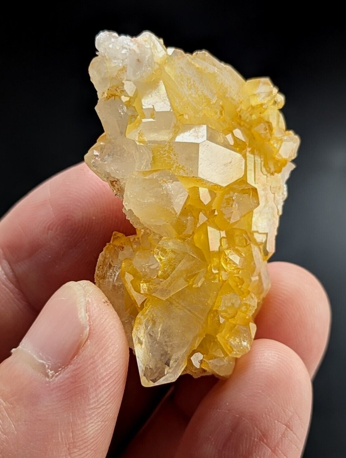 Unique Quartz Crystal Floater - Garland County Arkansas w/ natural iridescence - Collectibles:Rocks Fossils &