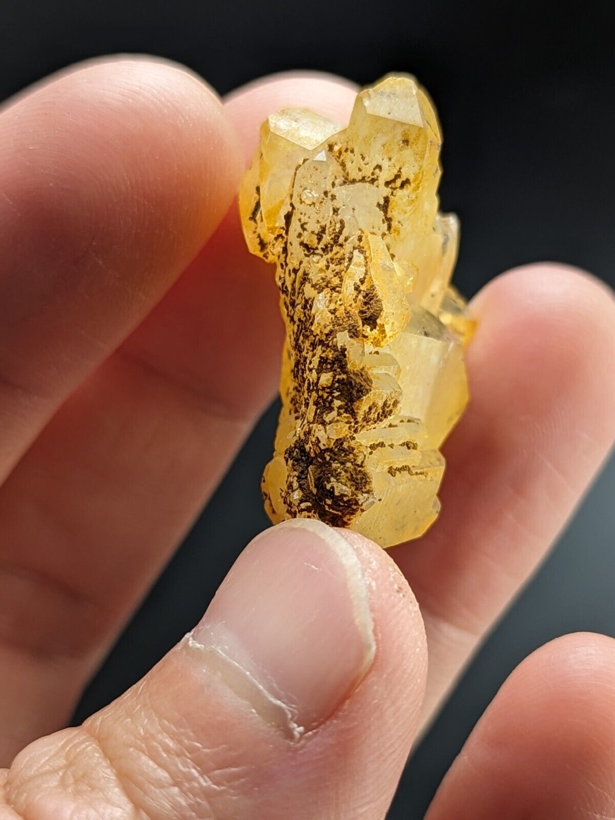 Unique Quartz Crystal Floater - Garland County Arkansas w/ natural iridescence - Collectibles:Rocks Fossils &