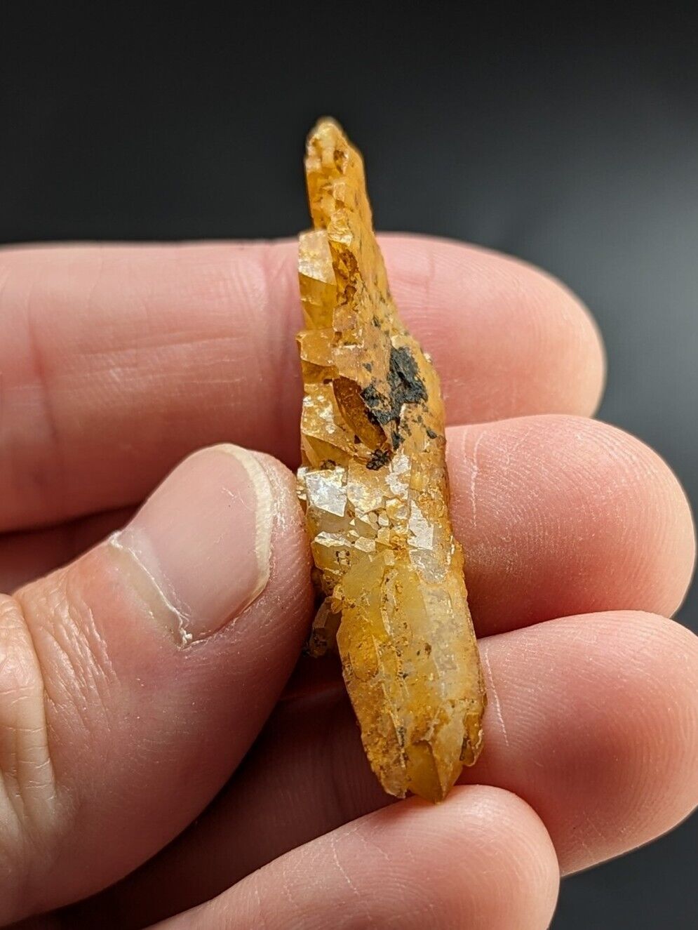 Unique Quartz Crystal Floater - Garland County Arkansas w/ natural iridescence - Collectibles:Rocks Fossils &