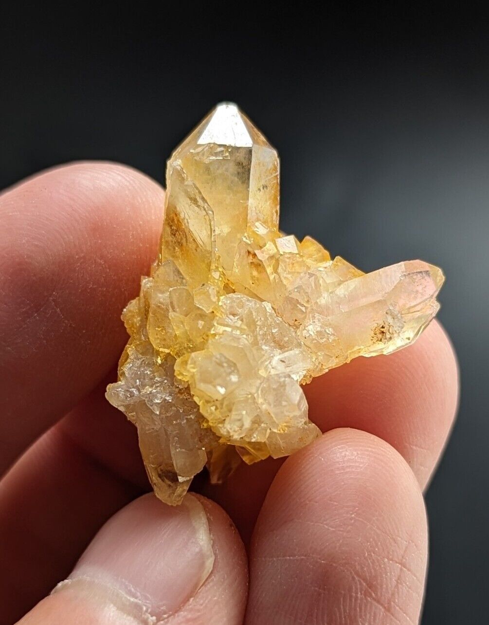 Unique Quartz Crystal Floater - Garland County Arkansas w/ natural iridescence - Collectibles:Rocks Fossils &