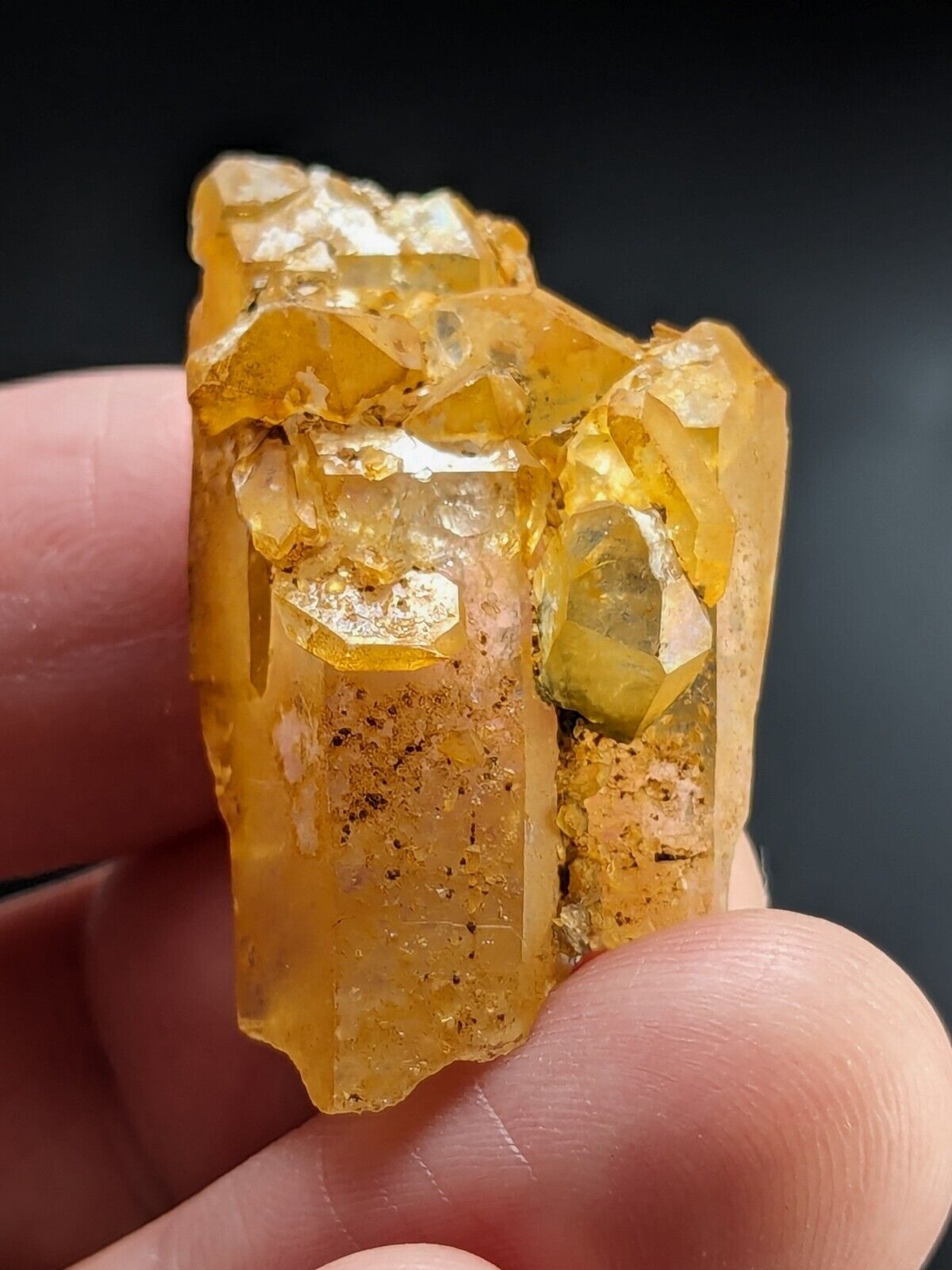 Unique Quartz Crystal Floater - Garland County Arkansas w/ natural iridescence - Collectibles:Rocks Fossils &