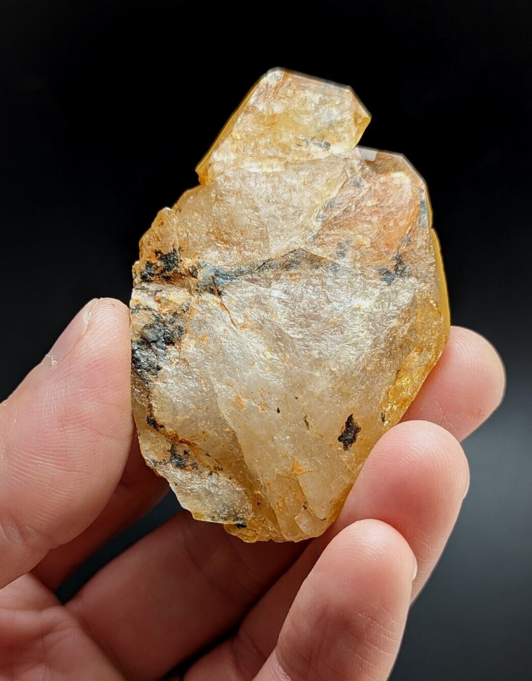 Unique Quartz Crystal Floater - Garland County Arkansas w/ natural iridescence - Collectibles:Rocks Fossils &