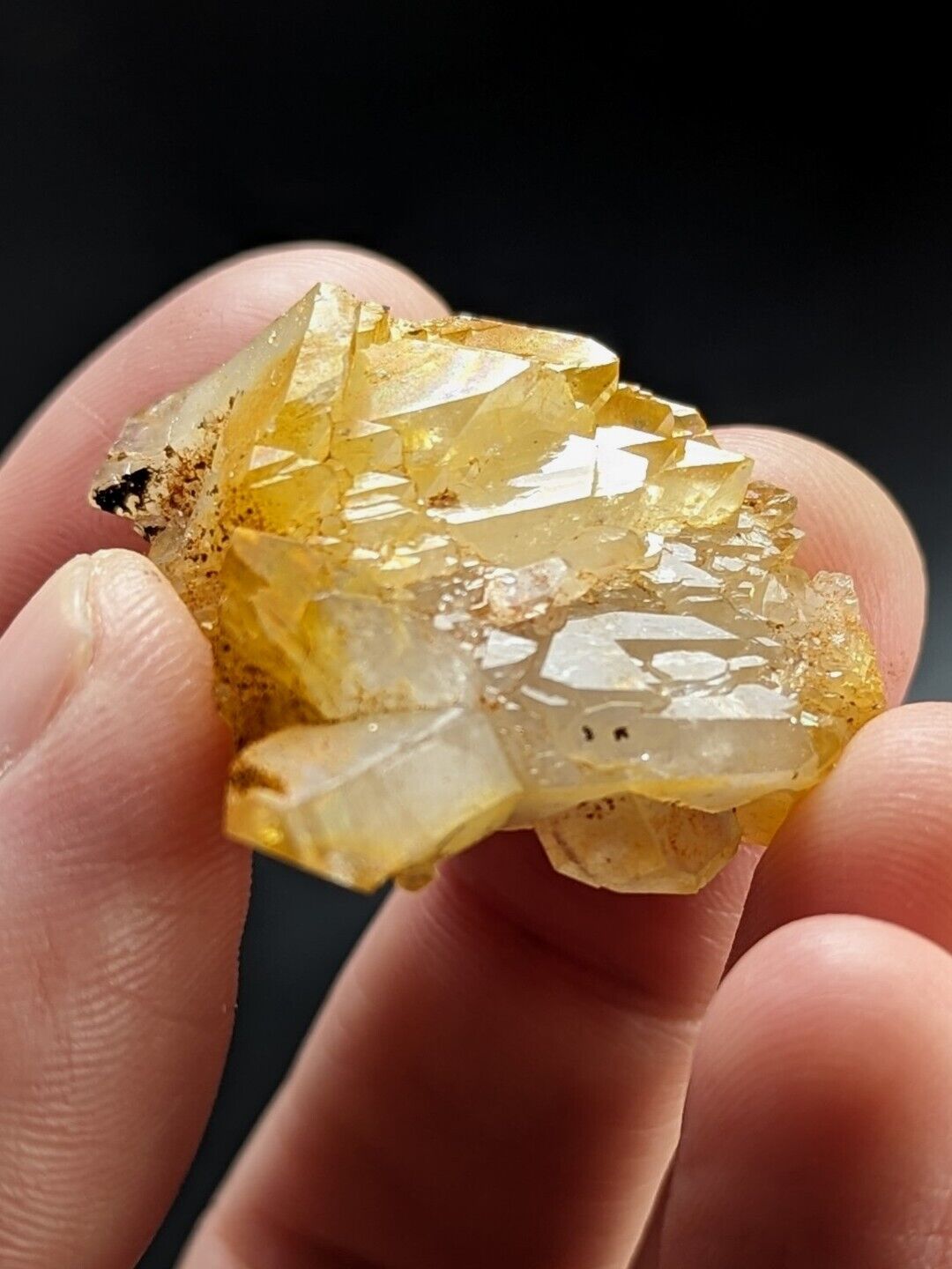 Unique Quartz Crystal Floater - Garland County Arkansas w/ natural iridescence - Collectibles:Rocks Fossils &