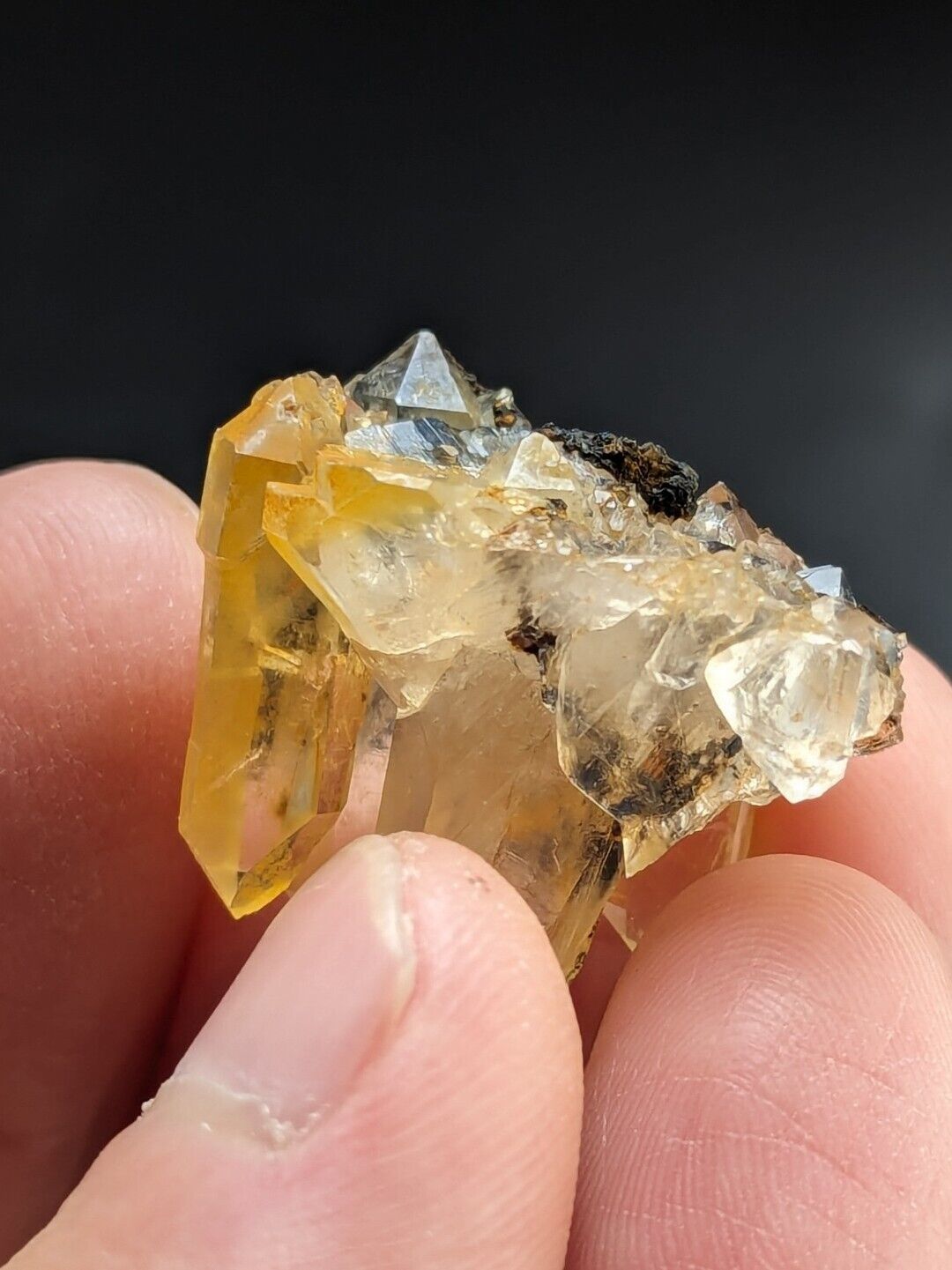 Unique Quartz Crystal Floater - Garland County Arkansas w/ natural iridescence - Collectibles:Rocks Fossils &