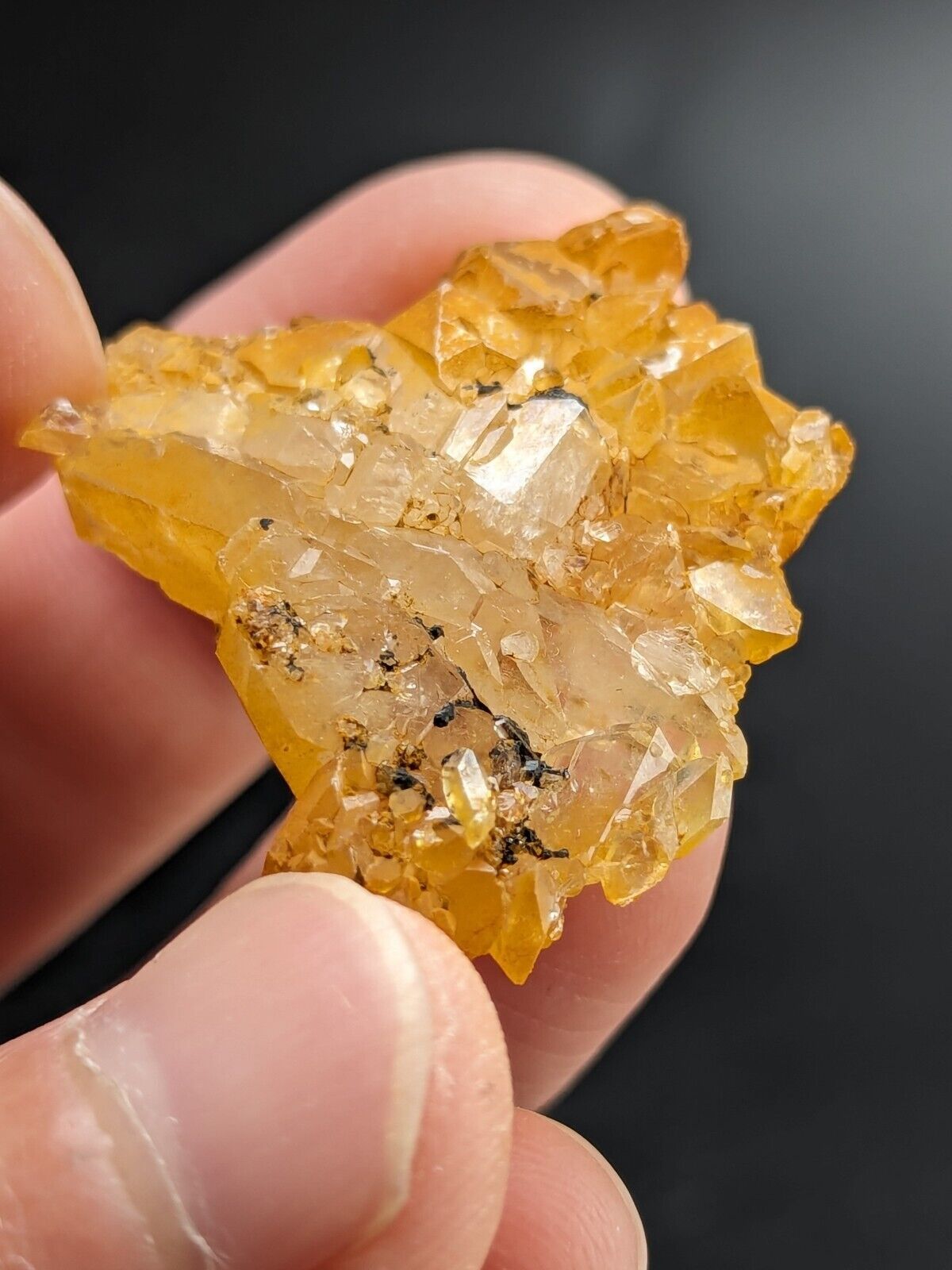 Unique Quartz Crystal Floater - Garland County Arkansas w/ natural iridescence - Collectibles:Rocks Fossils &