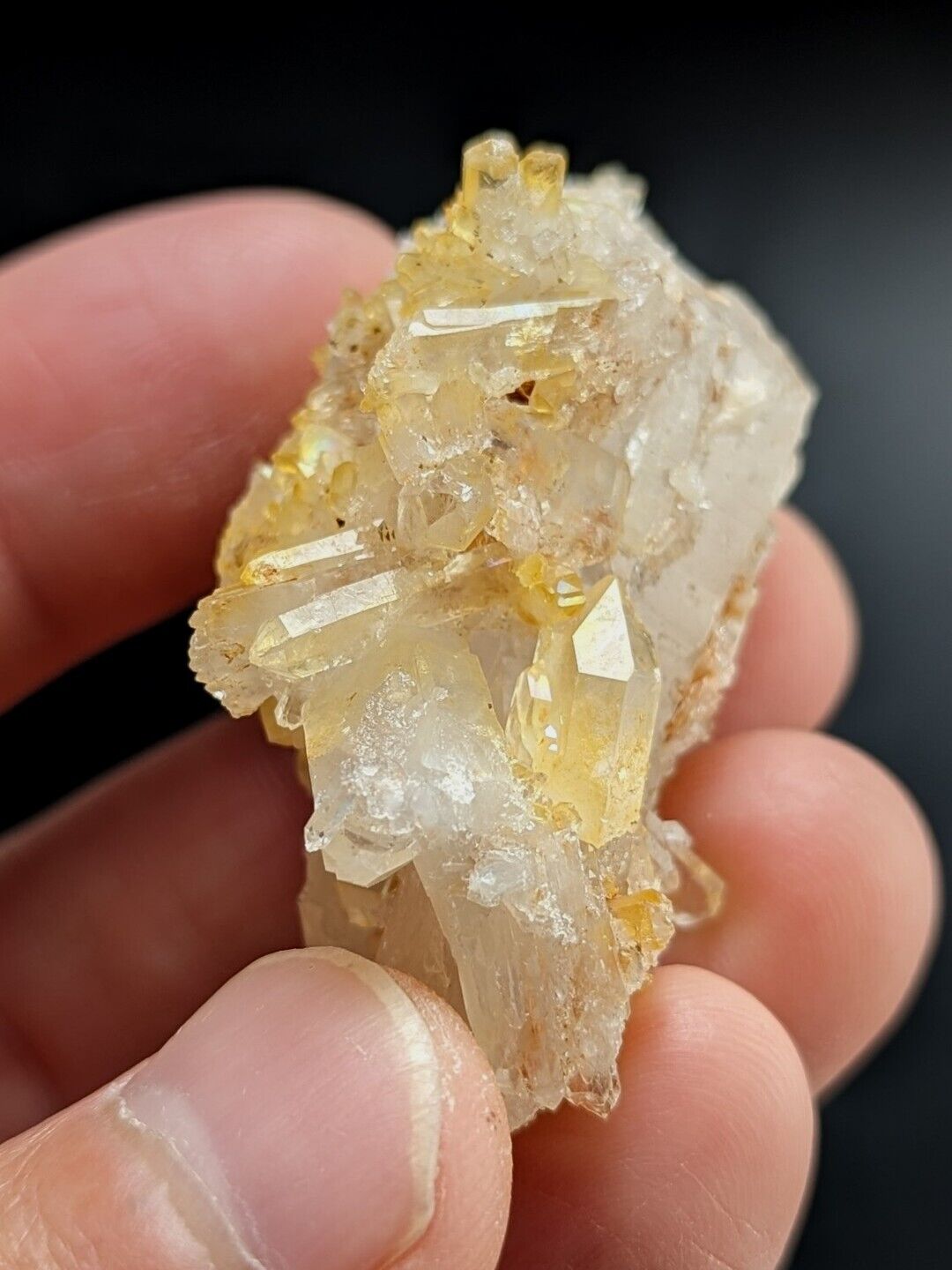 Unique Quartz Crystal Floater - Garland County Arkansas w/ natural iridescence - Collectibles:Rocks Fossils &