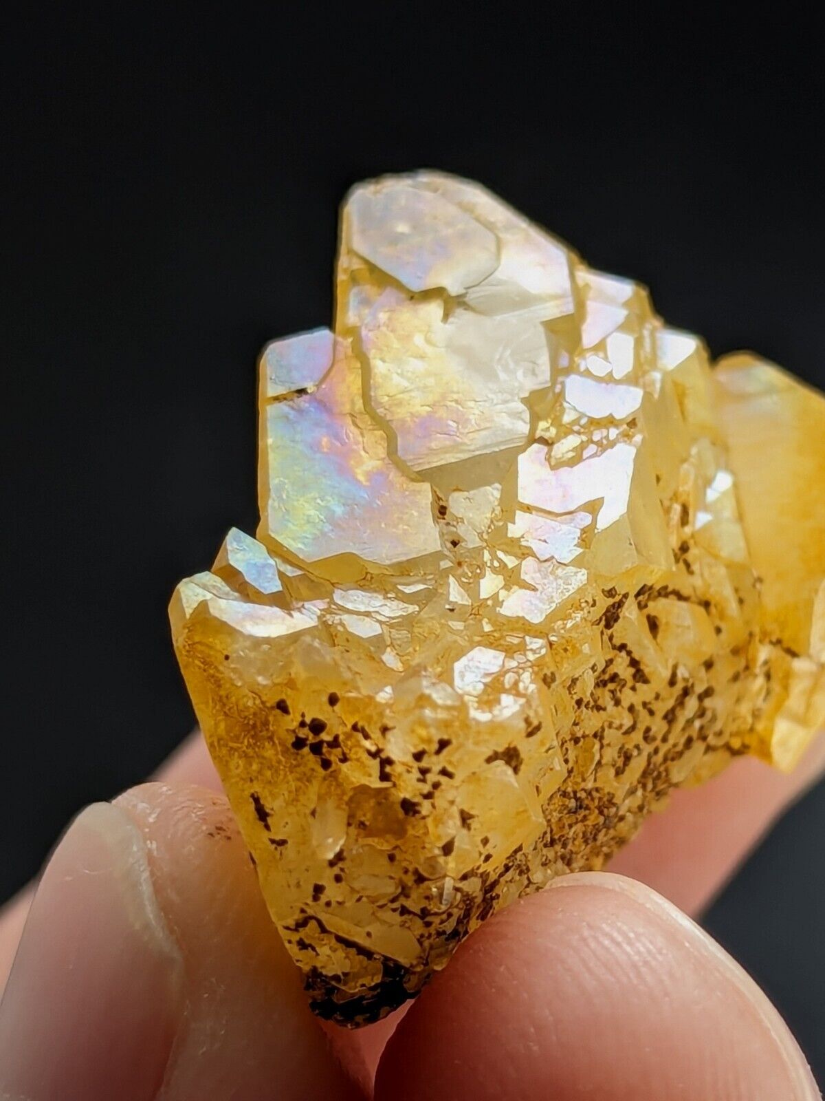 Unique Quartz Crystal Floater - Garland County Arkansas w/ natural iridescence - Collectibles:Rocks Fossils &