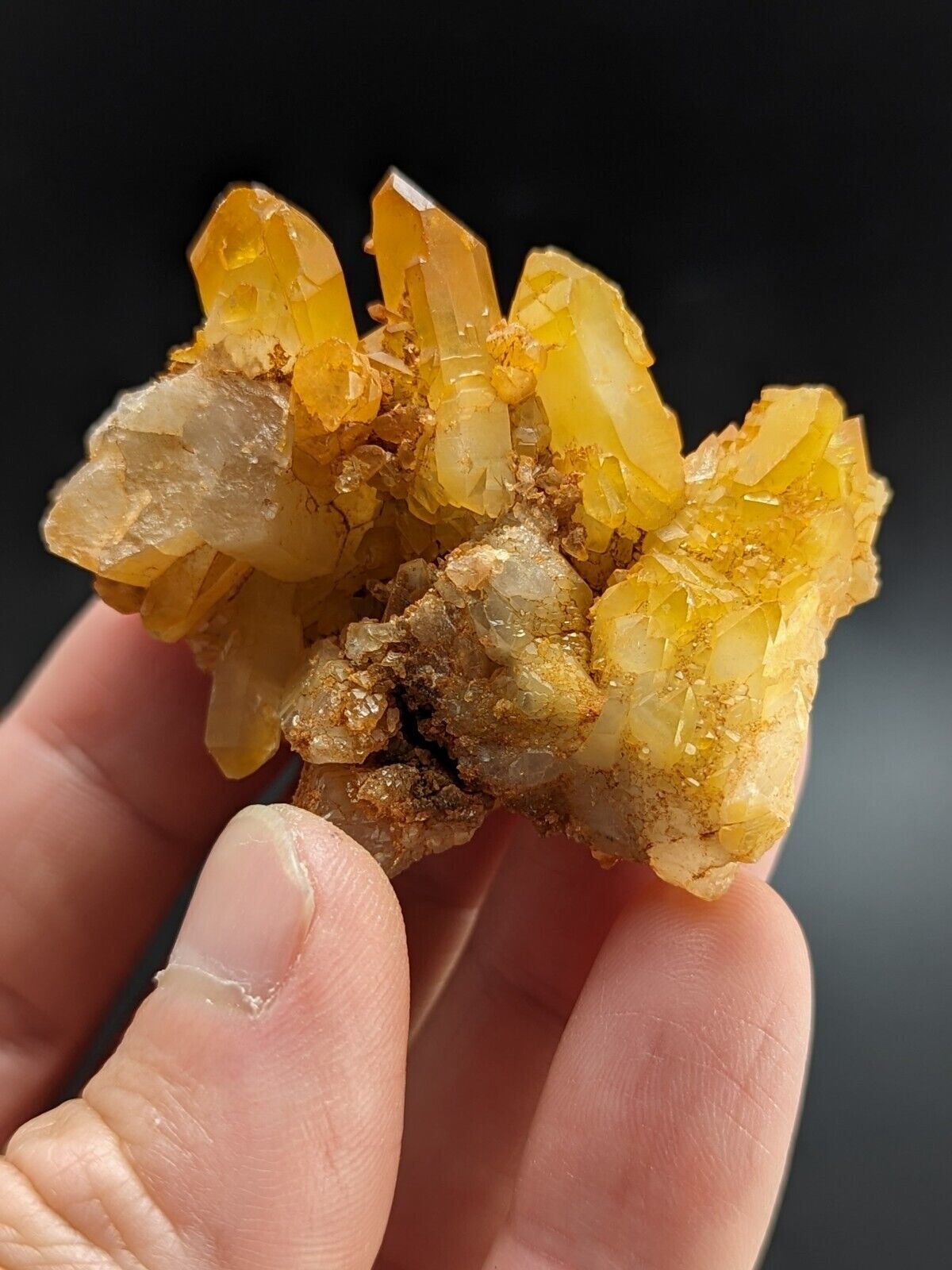 Unique Quartz Crystal Floater - Garland County Arkansas w/ natural iridescence - Collectibles:Rocks Fossils &