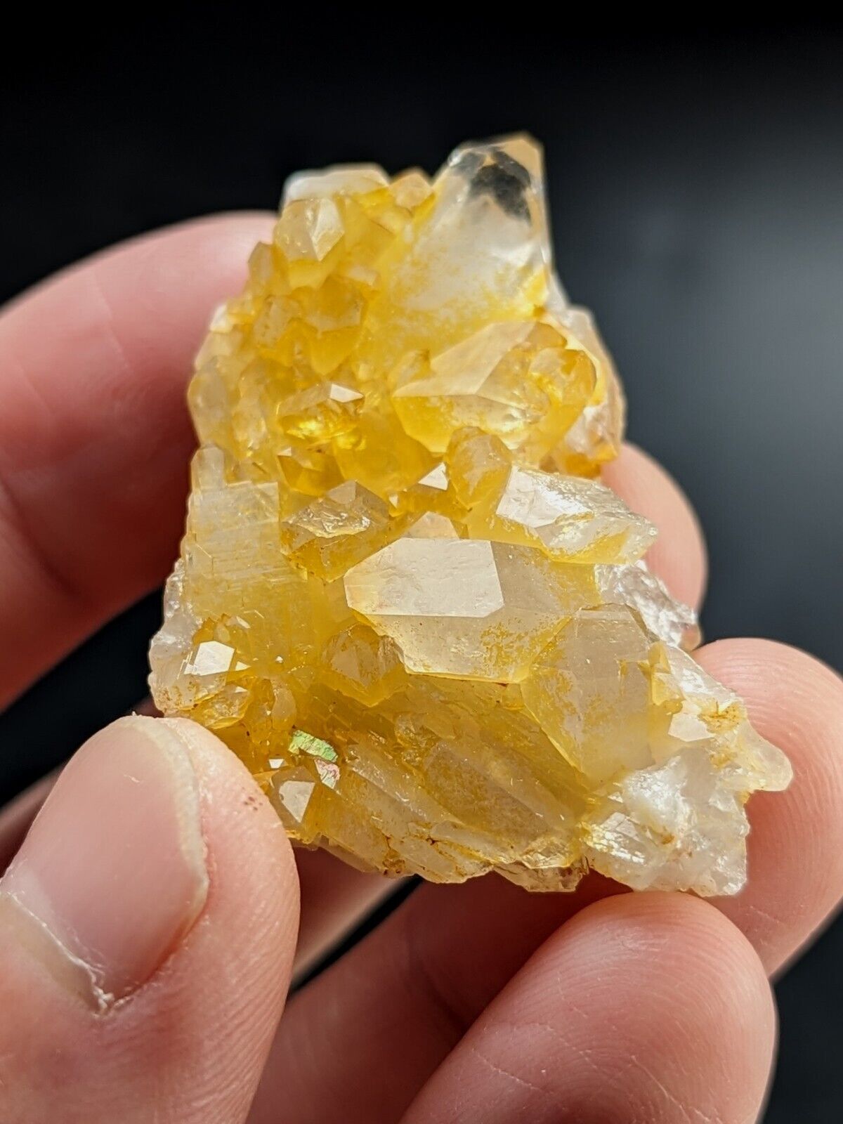 Unique Quartz Crystal Floater - Garland County Arkansas w/ natural iridescence - Collectibles:Rocks Fossils &