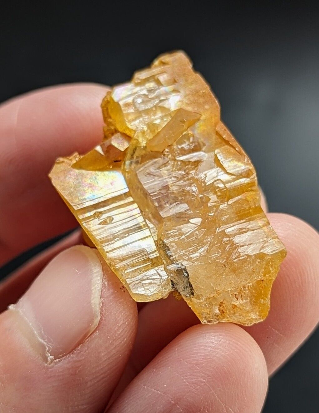 Unique Quartz Crystal Floater - Garland County Arkansas w/ natural iridescence - Collectibles:Rocks Fossils &
