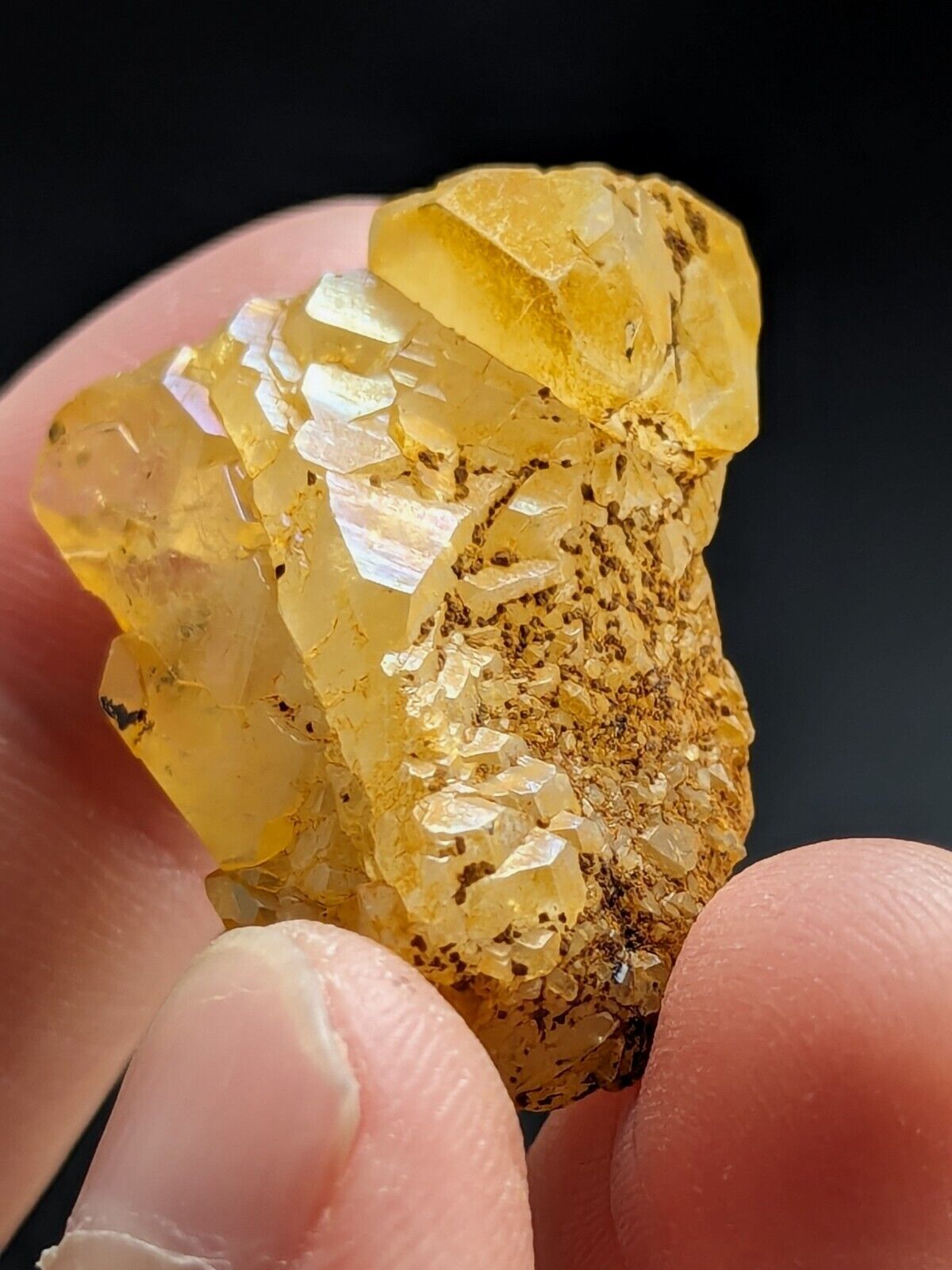 Unique Quartz Crystal Floater - Garland County Arkansas w/ natural iridescence - Collectibles:Rocks Fossils &