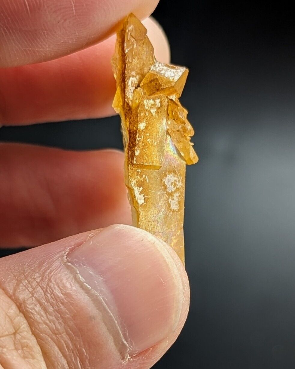 Unique Quartz Crystal Floater - Garland County Arkansas w/ natural iridescence - Collectibles:Rocks Fossils &