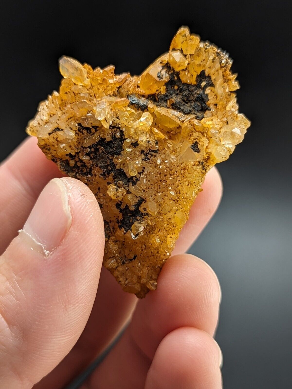 Unique Quartz Crystal Floater - Garland County Arkansas w/ natural iridescence - Collectibles:Rocks Fossils &