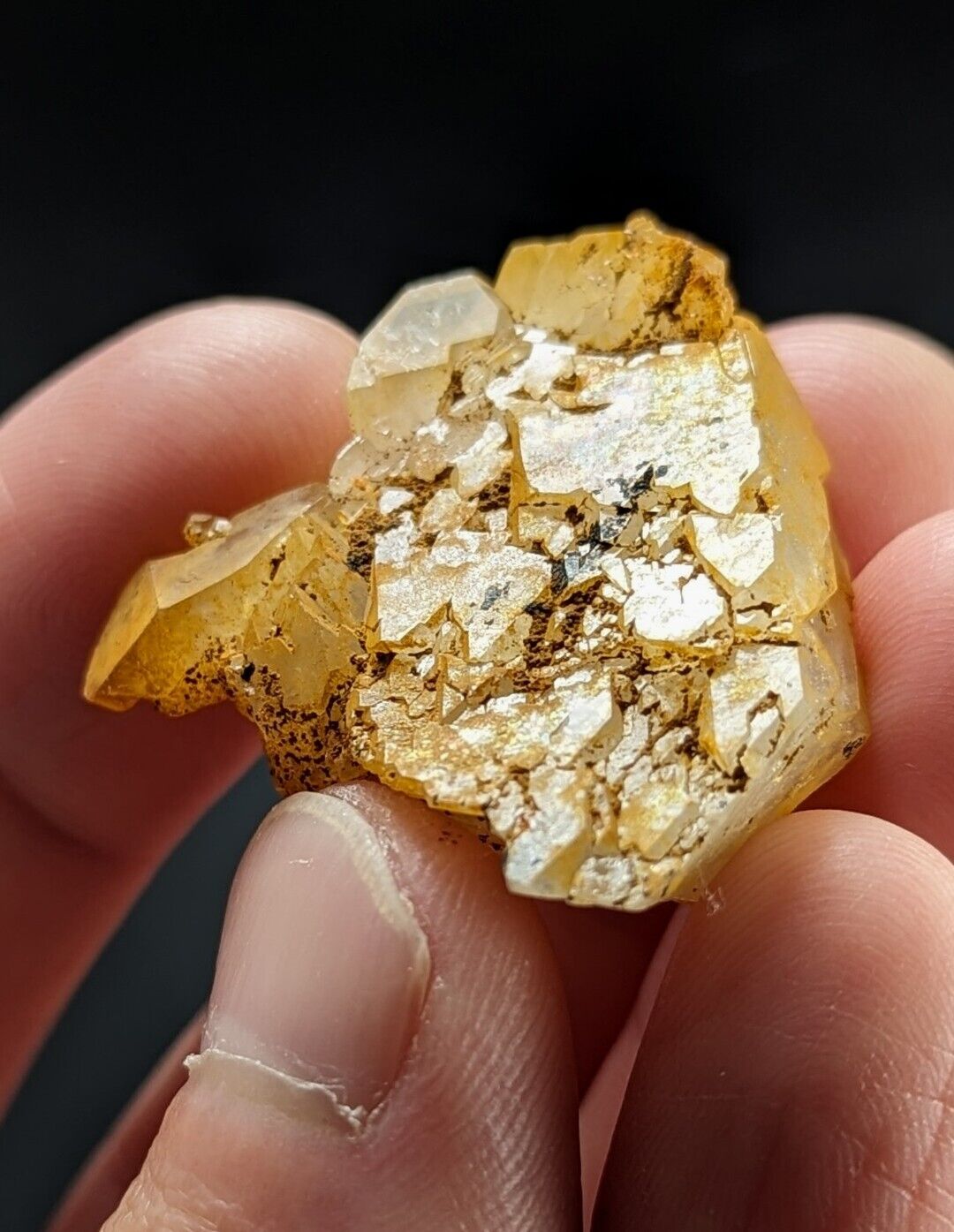 Unique Quartz Crystal Floater - Garland County Arkansas w/ natural iridescence - Collectibles:Rocks Fossils &