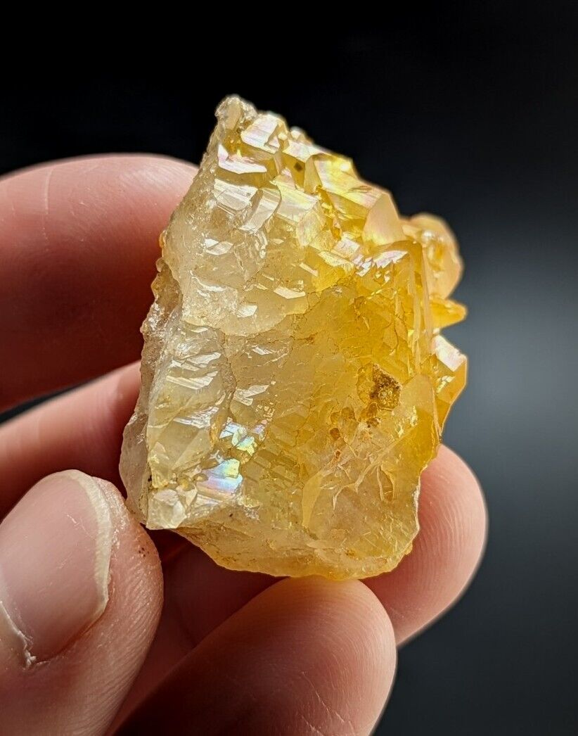 Unique Quartz Crystal Floater - Garland County Arkansas w/ natural iridescence - Collectibles:Rocks Fossils &
