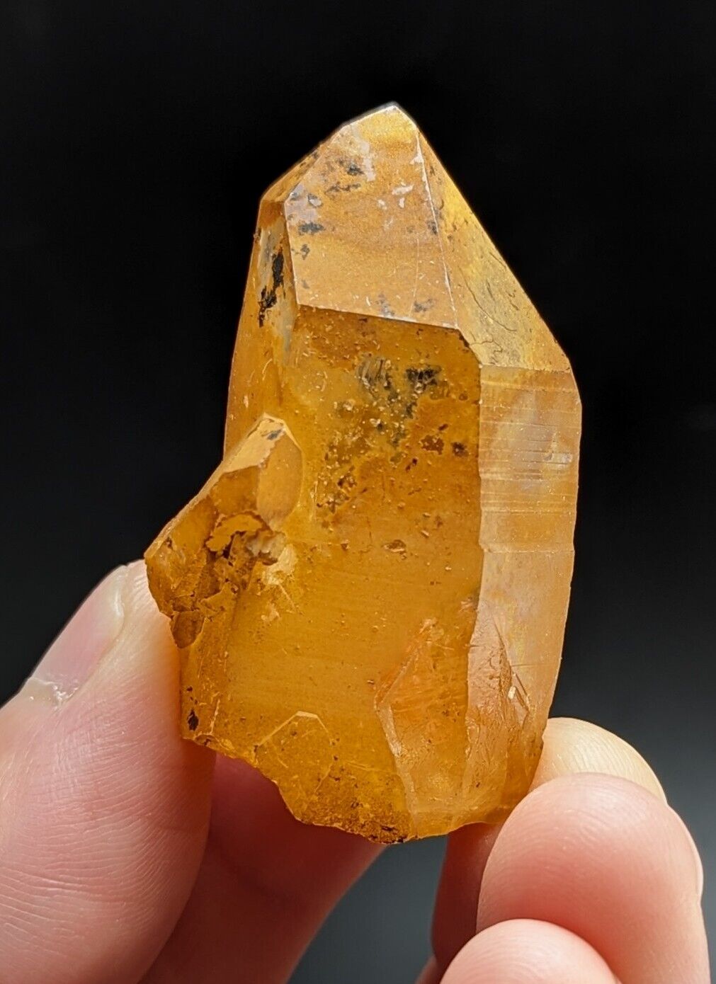 Unique Quartz Crystal Point - Garland County Arkansas w/ natural iridescence - Collectibles:Rocks Fossils &