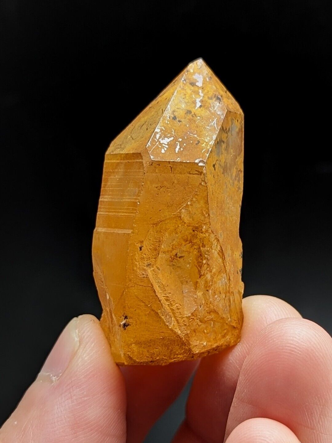 Unique Quartz Crystal Point - Garland County Arkansas w/ natural iridescence - Collectibles:Rocks Fossils &