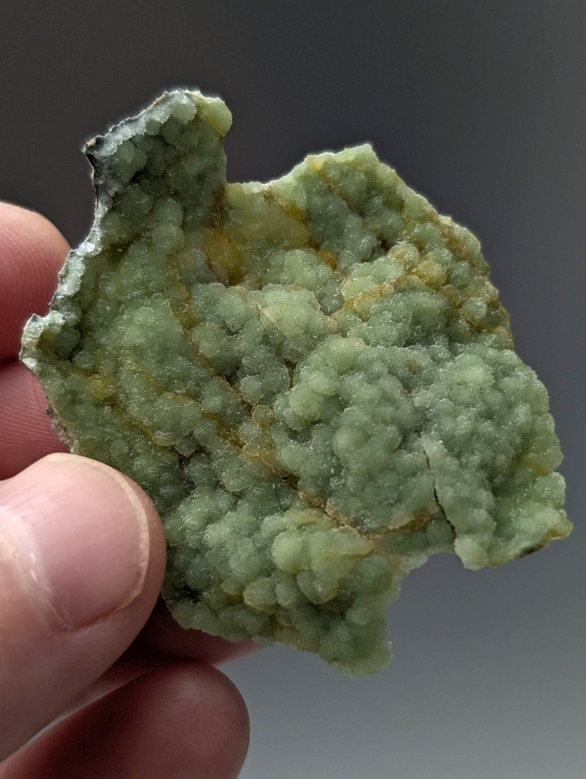 Unique wavellite cluster with light green crystalline surface and yellowish patches from mauldin mountain arkansas usa