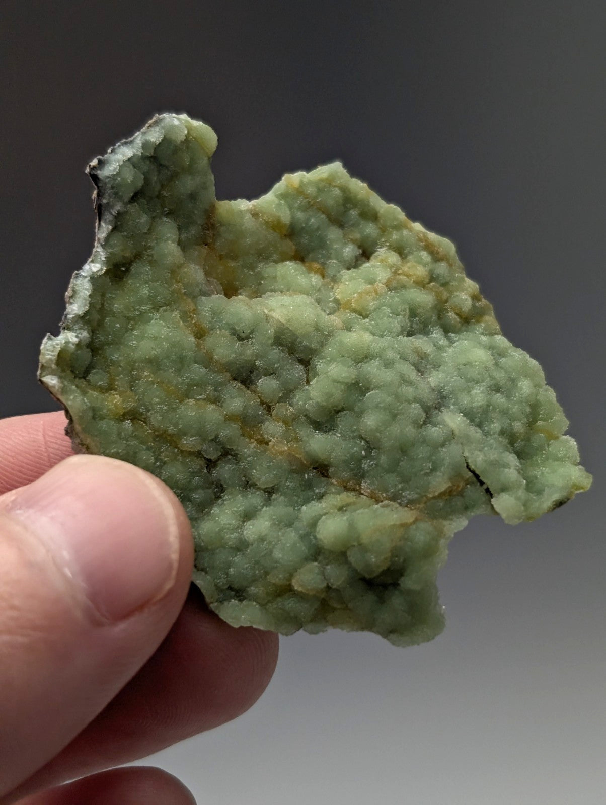 Unique wavellite cluster with light green crystalline surface and yellowish patches from Mauldin Mountain Arkansas USA